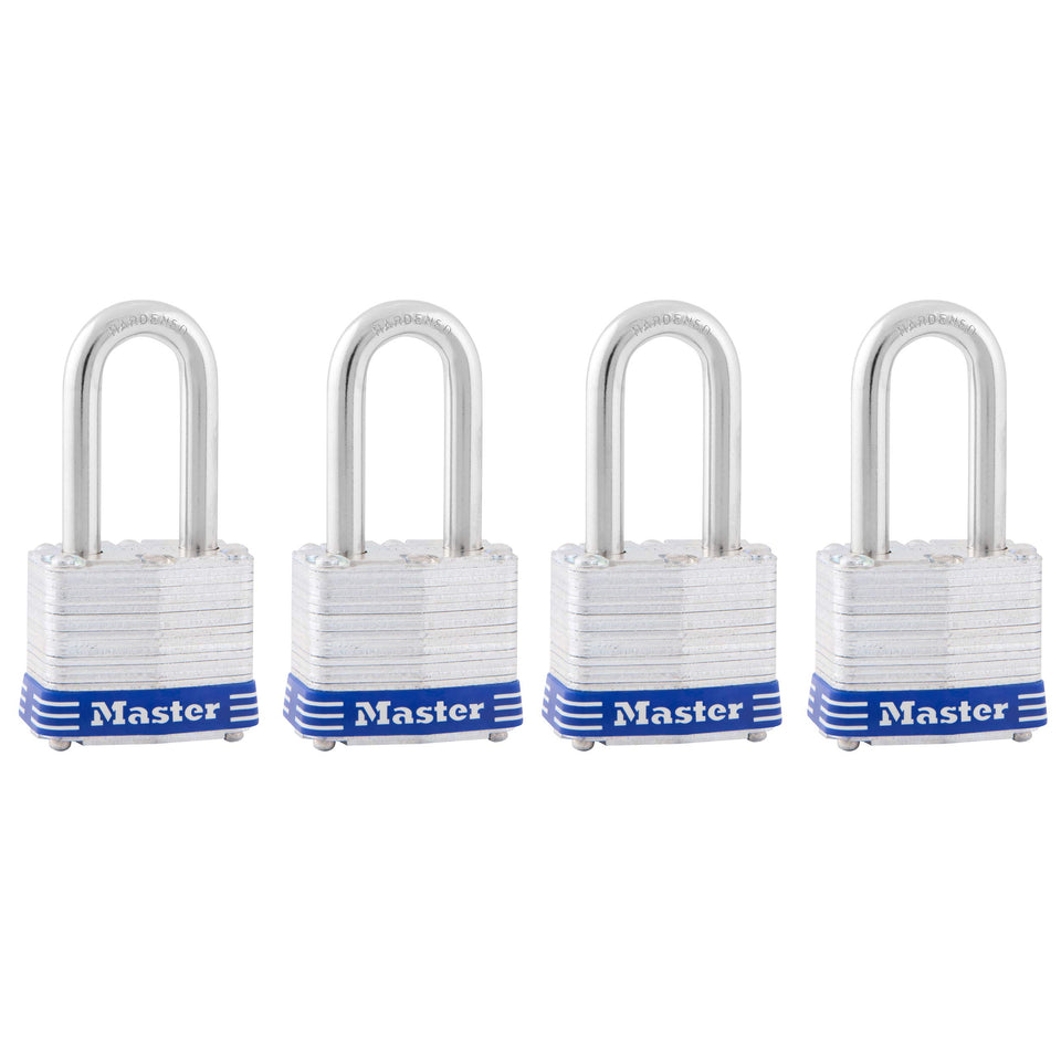 Master Lock 3QLF outdoor padlock keyed-alike for secure gates and sheds.