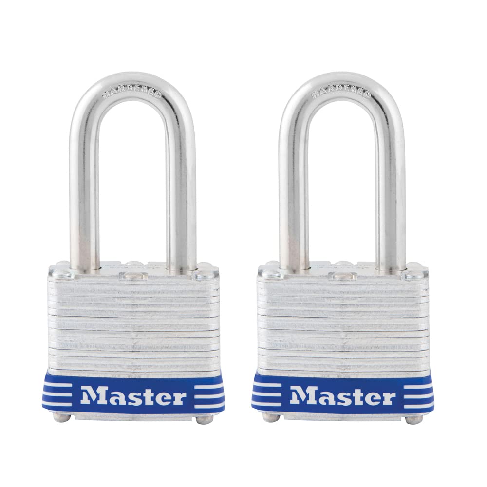 Master Lock 3TLF laminated padlock body for outdoor security.
