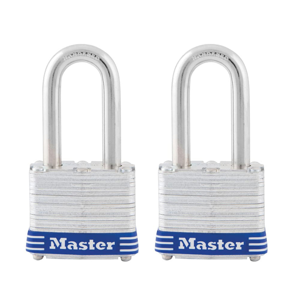 Master Lock 3TLF laminated padlock body for outdoor security.