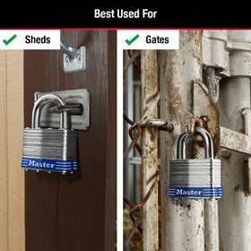 Keyed-alike two-pack featuring Master Lock 5T and two identical keys.