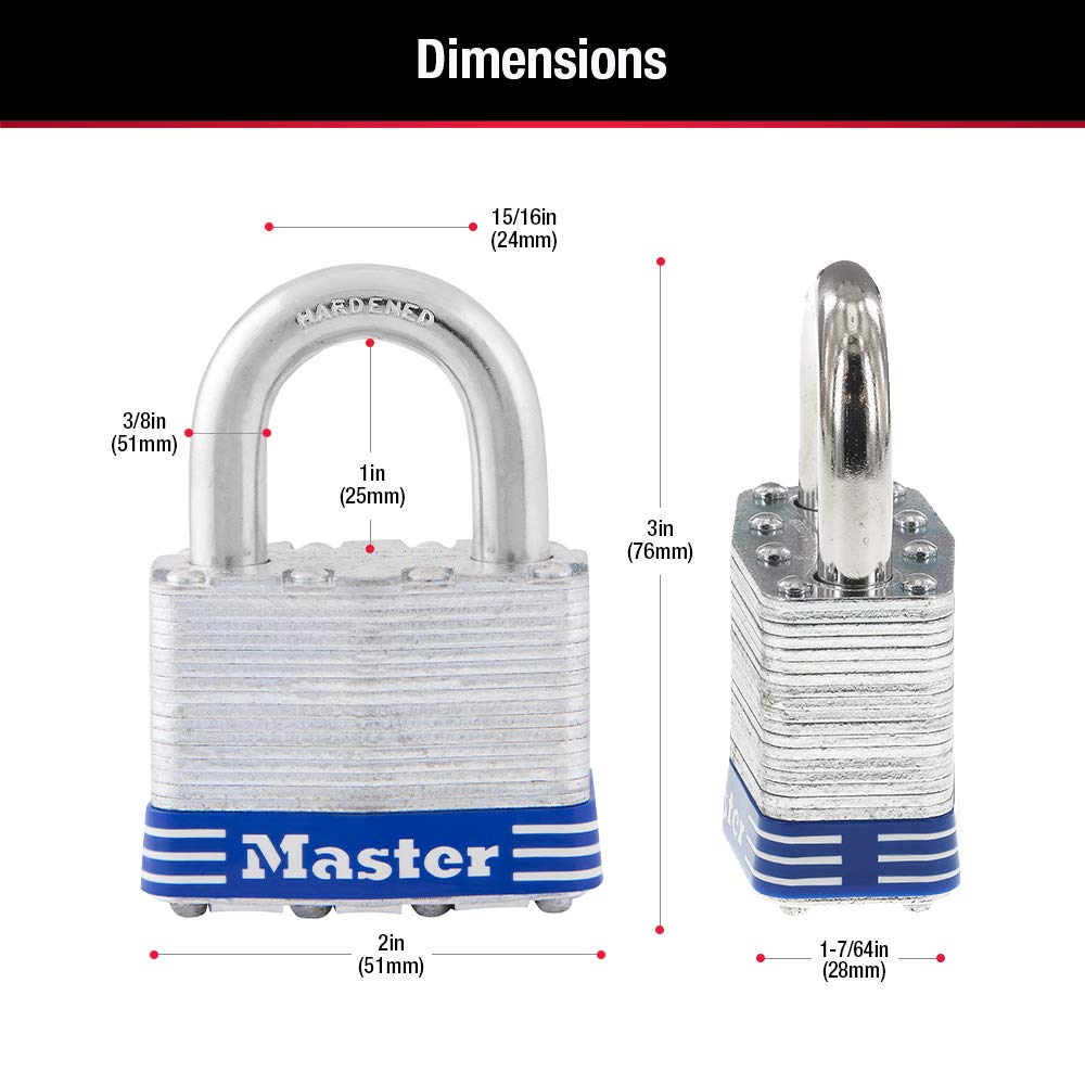 Outdoor use scenario with Master Lock 5T padlock on a gate.