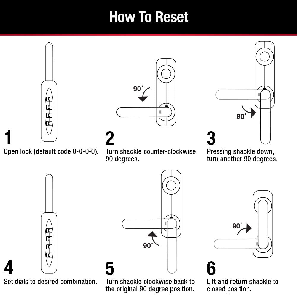 Master Lock 653BLUE hardened steel shackle resists cutting and sawing attempts.