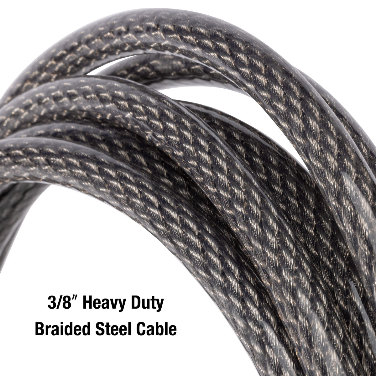 Master Lock 70DCC provides 30 ft length for flexible large-item coverage