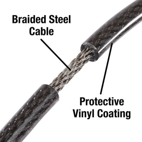 Master Lock 8370D protective vinyl coating guards against scratches