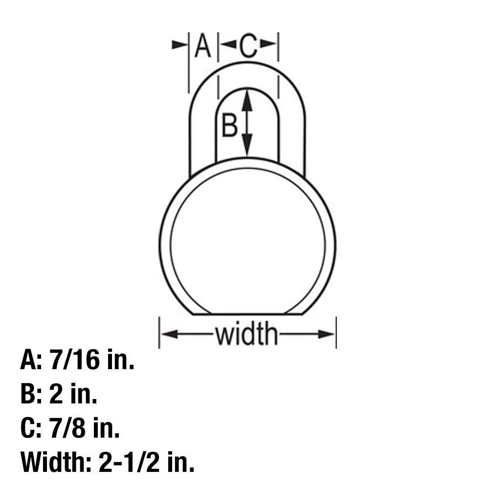 Master Lock 930DLHPF padlock with limited lifetime warranty