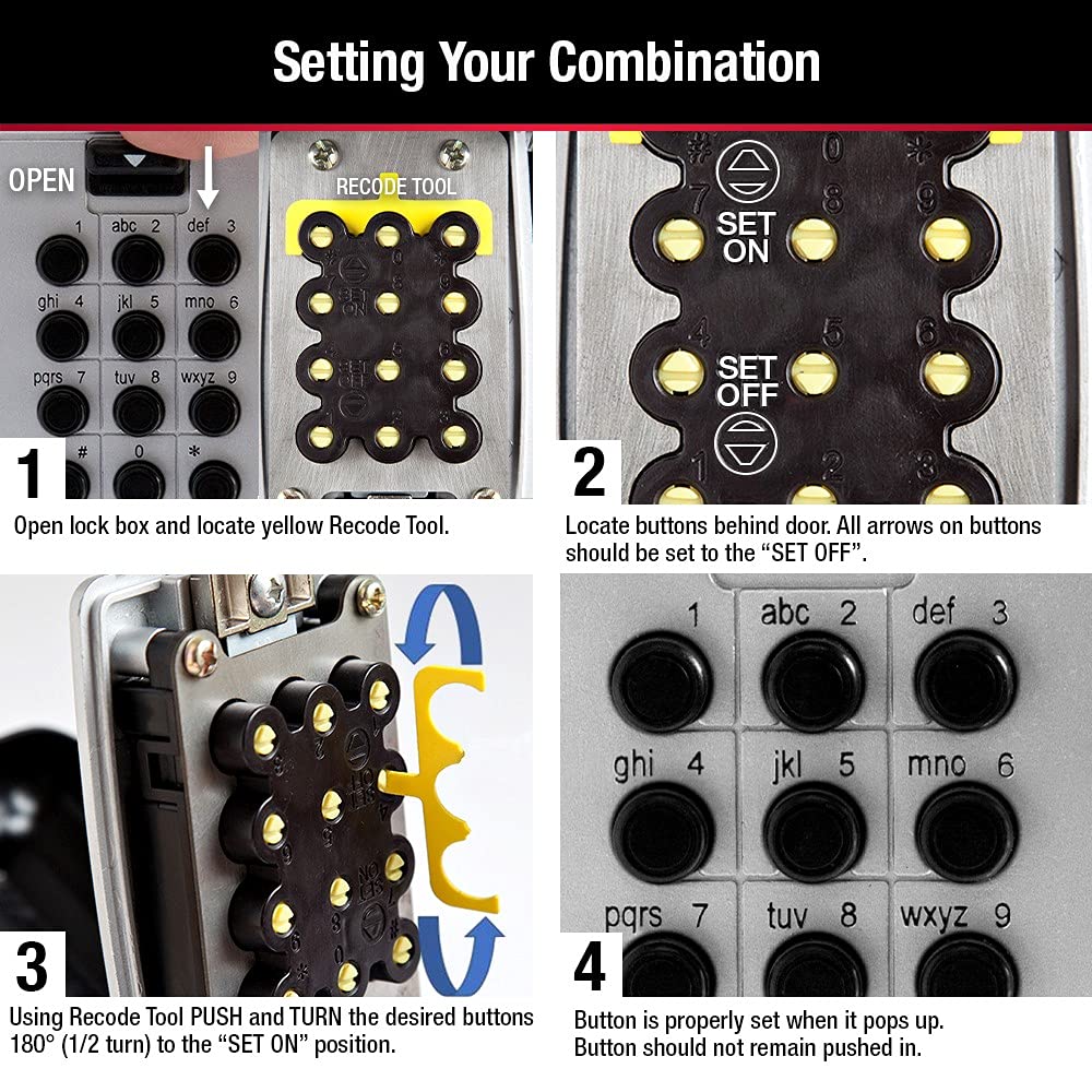 Alpha-numeric code is customizable for easy, secure access
