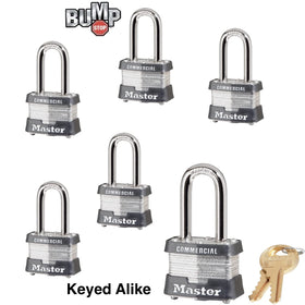 Close-up of Master Lock BumpStop technology showing anti-bump design.