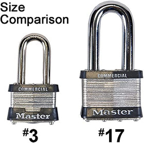 Master Lock dual ball bearings reinforce pry resistance.