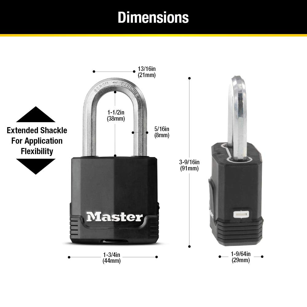 Master Lock M115XQLF keyed-alike setup supports multiple secure areas.