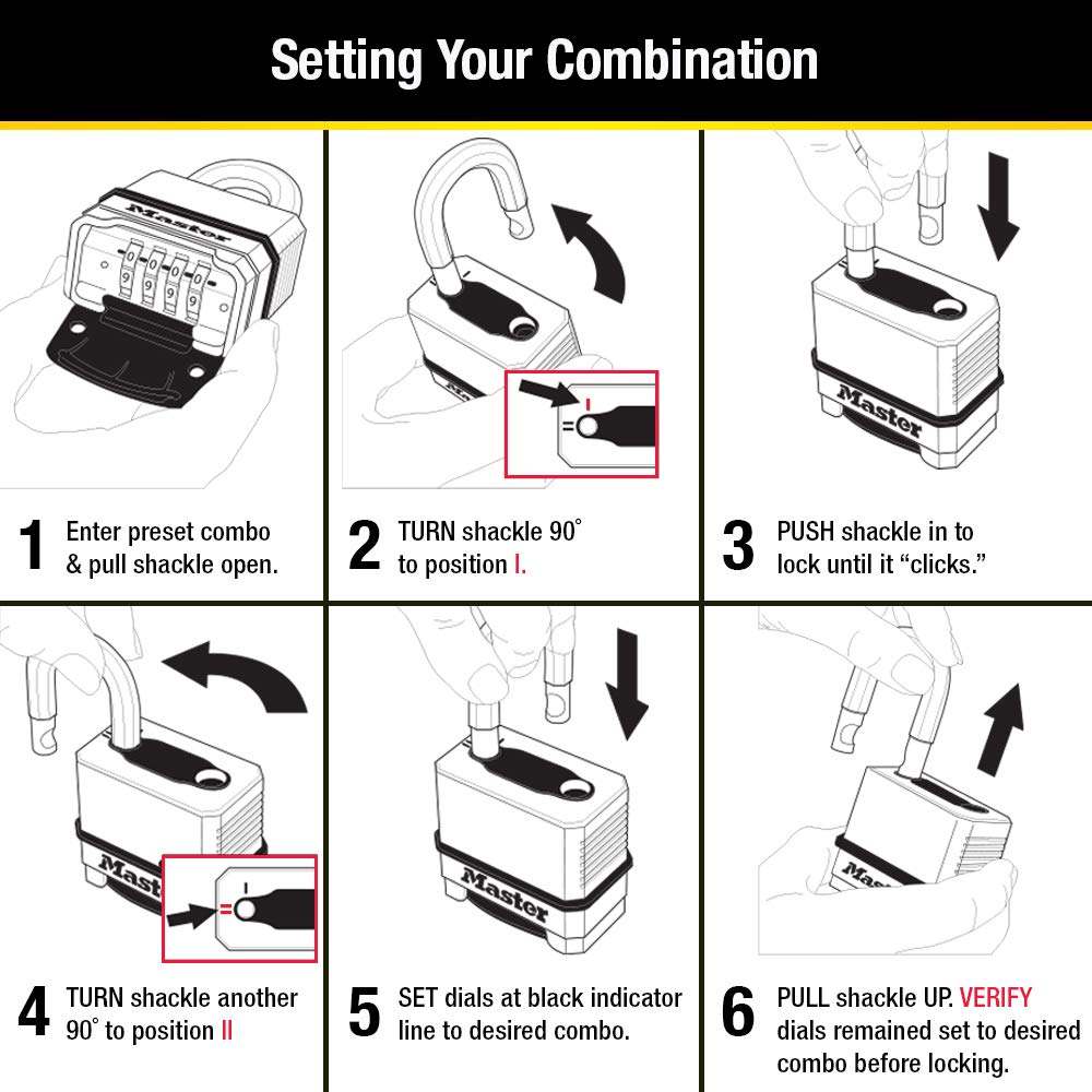 Master Lock M175LFEC2 weather seal closeup illustrating protective weatherproofing
