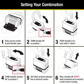 Master Lock M175LFEC2 weather seal closeup illustrating protective weatherproofing