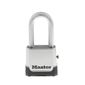 Master Lock M176XDLH zinc-body padlock for durable outdoor security on gates and sheds.