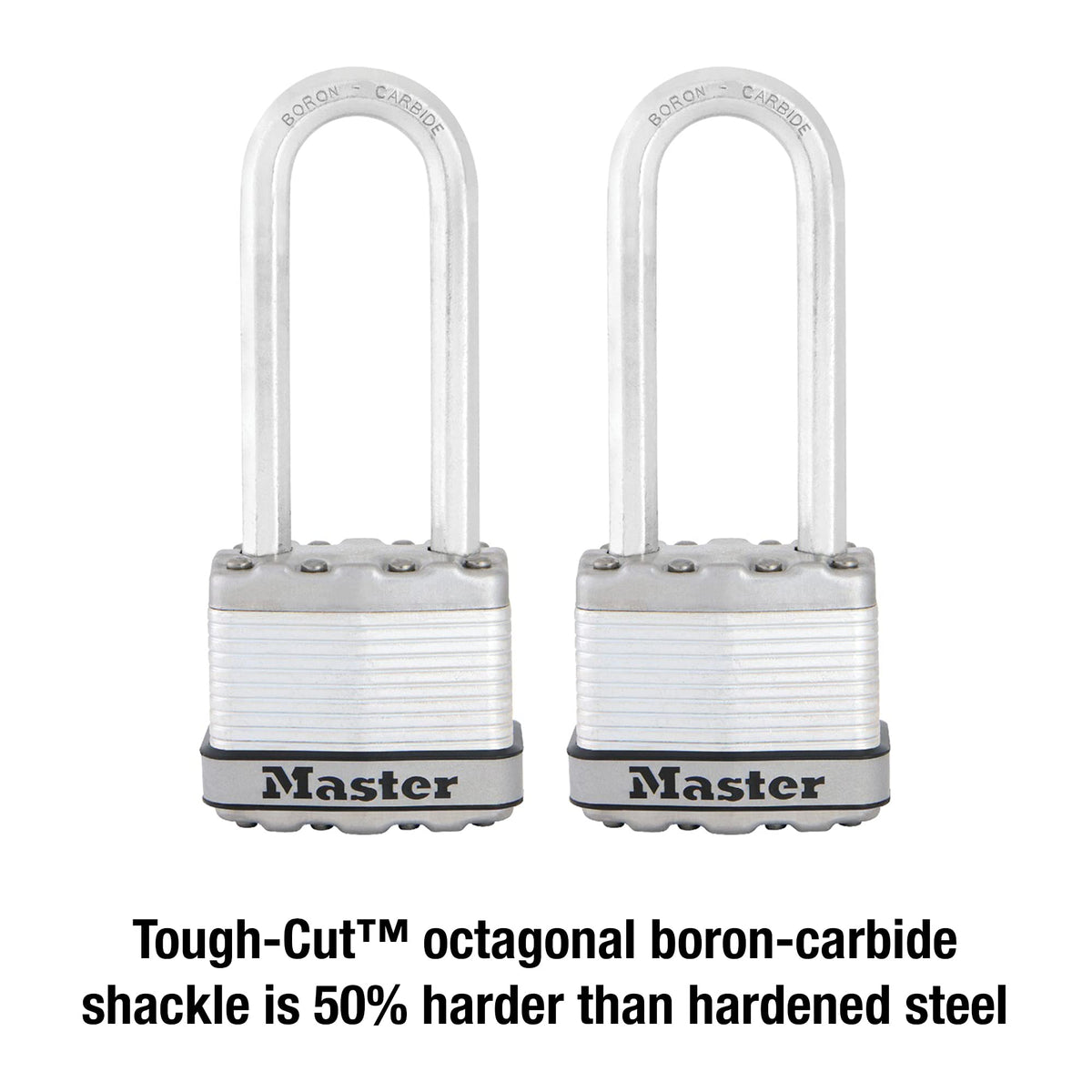 Master Lock M1XTLJ keyed-alike 2-pack with two keys for easy access.