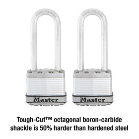 Master Lock M1XTLJ keyed-alike 2-pack with two keys for easy access.