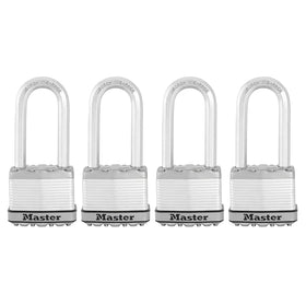 Master Lock M5XQLJ laminated body with weather resistance for outdoor storage.