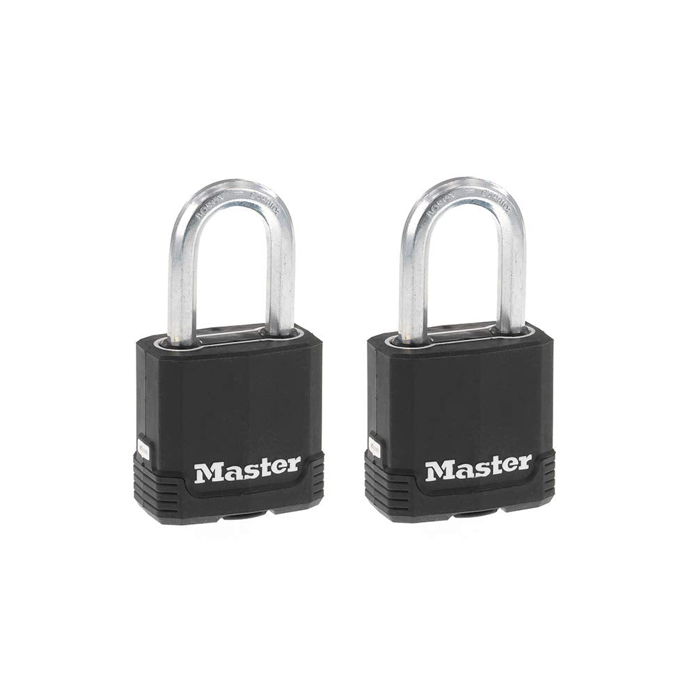 Master Lock Magnum padlock with weather-resistant body for outdoor fences and sheds