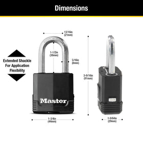 Master Lock Magnum includes two keys for convenient access