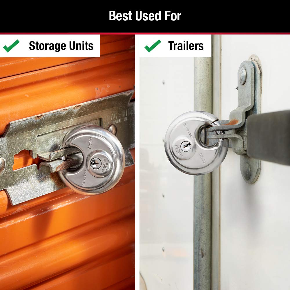 Master Lock padlock with two keys for added convenience and access control.