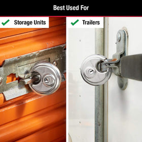 Master Lock padlock with two keys for added convenience and access control.