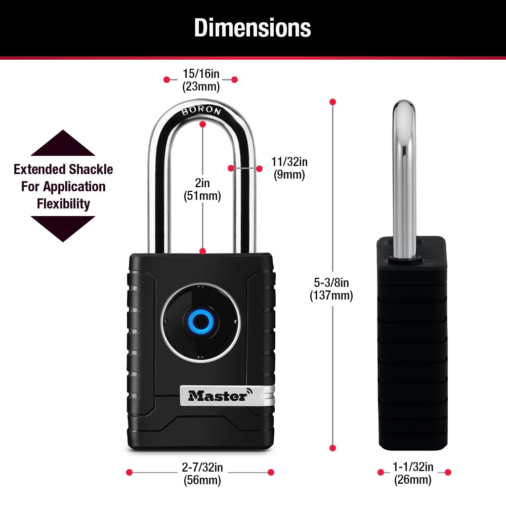 Master Lock padlock secured on a gate demonstrates versatile outdoor security