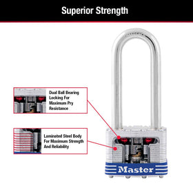 Master Lock weather-resistant finish signals all-season durability