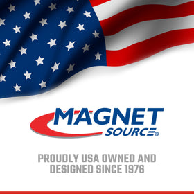 Chrome-plated magnet finish adds corrosion resistance for long-term use.