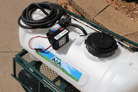 Master Mfg Revolt battery pack inserted into kit for quick field swaps.