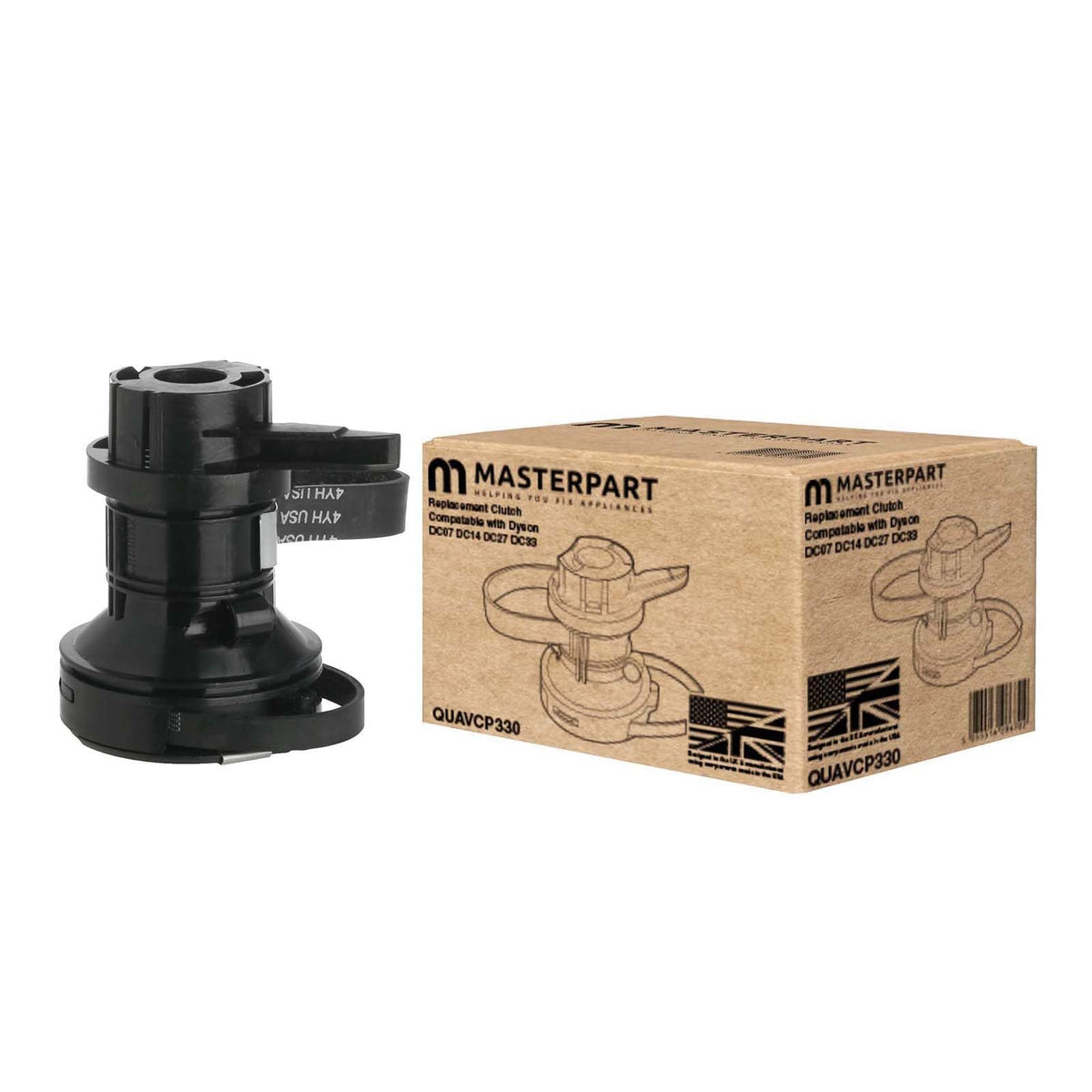 Masterpart Dyson clutch assembly DC07 side profile highlighting compatibility