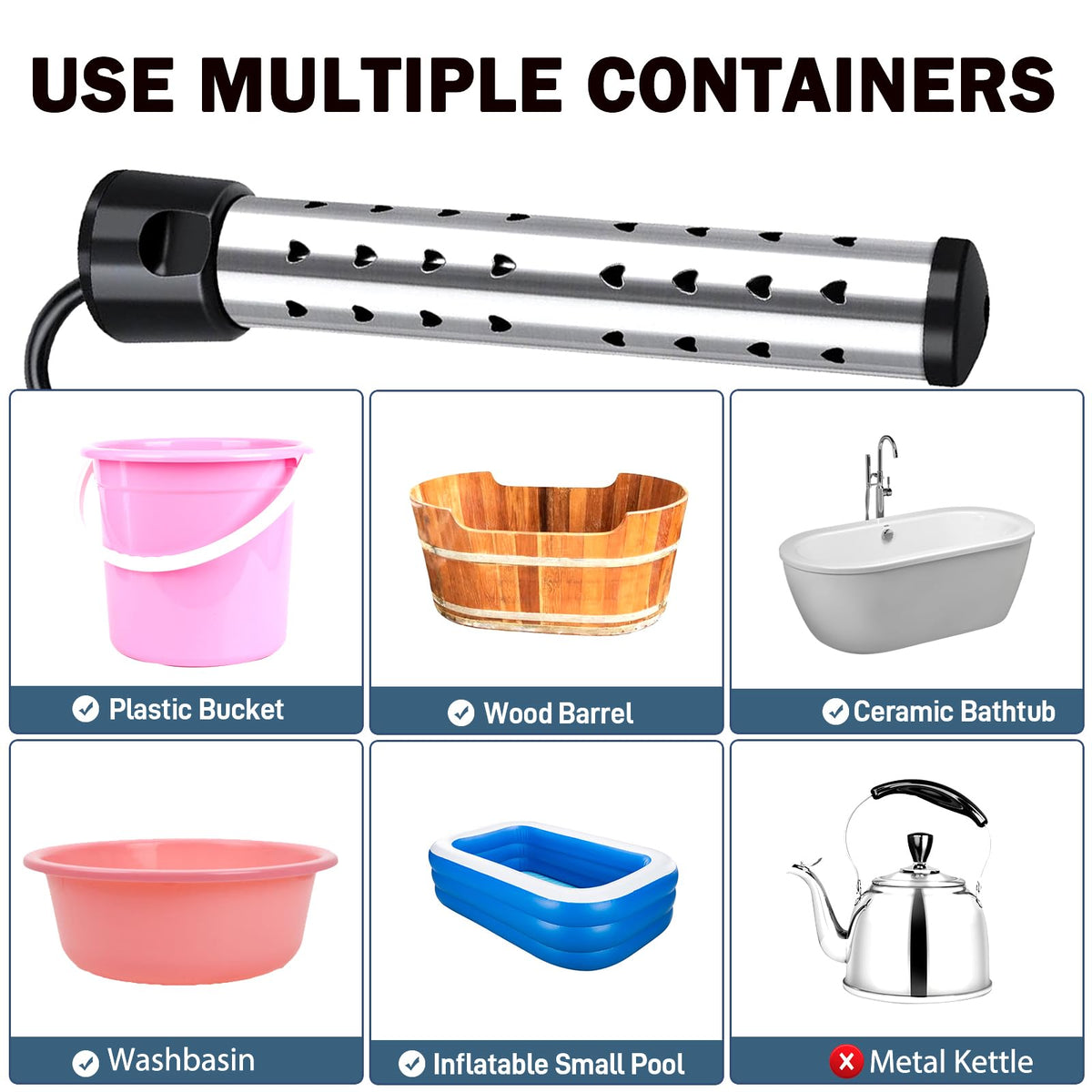 Mastwinsear compact design fits 5 to 15 gallon containers for flexibility.