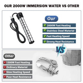Mastwinsear stainless-steel guard protects coils during heating cycles.