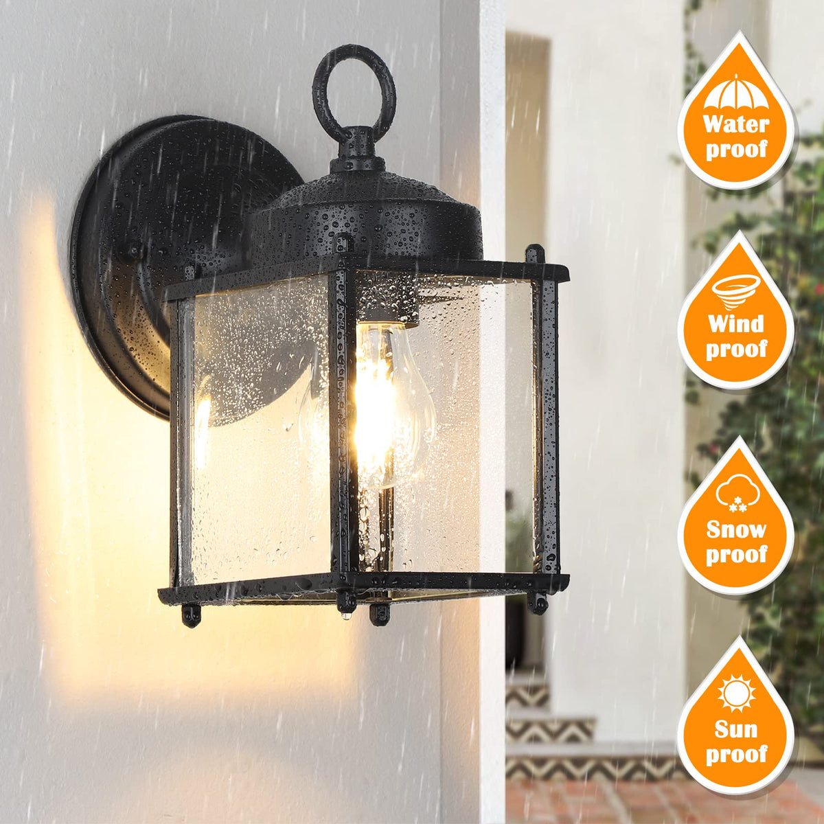 MATAMEYE E26-compatible outdoor light for versatile bulbs.
