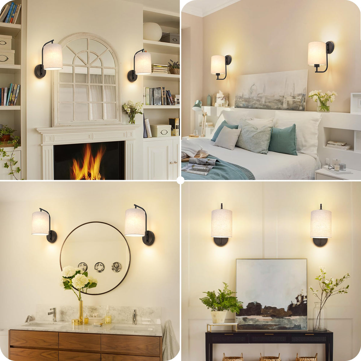 MATAMEYE metal finish and linen shade detail for premium look