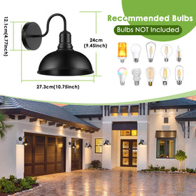 MATAMEYE outdoor wall sconce black finish complements modern rustic exteriors.