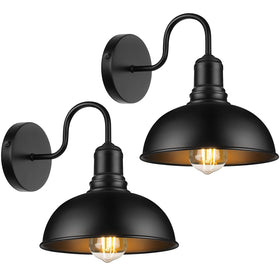 MATAMEYE outdoor wall sconce curved top cap adds classic farmhouse curb appeal.