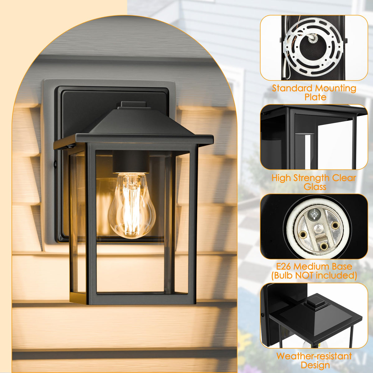 MATAMEYE weather-resistant front door lighting for year-round use