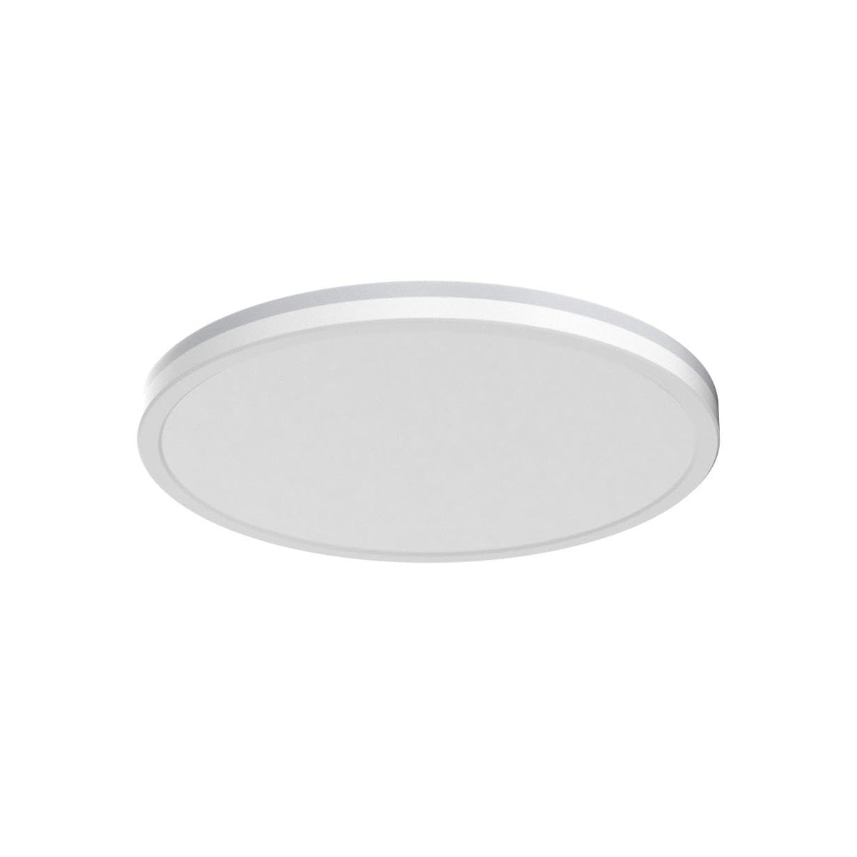 Matane 12-inch LED flush mount at 5000K cool white for bright tasks.
