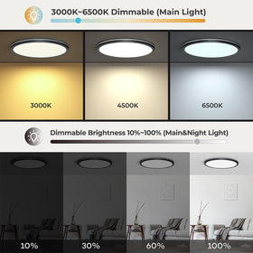 Matane main light adjustable from warm to cool (3000K-6500K)