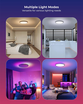 Matane flush-mount installation creates a clean, modern ceiling look