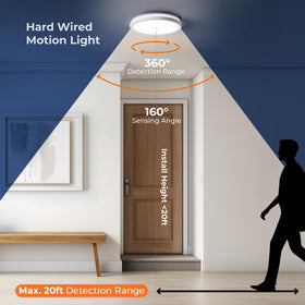 Matane hardwired flush-mount installation blends with ceilings
