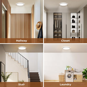 Matane ideal for closets and stairs with flush-mount design