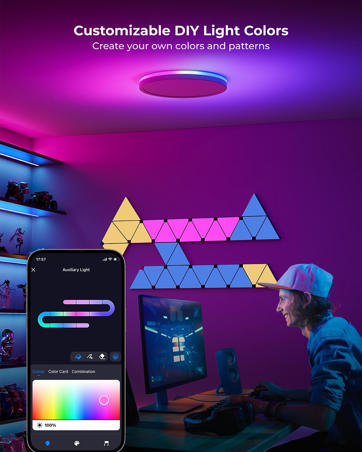 Matane RGB backlight with 16 million colors for dynamic ambiance