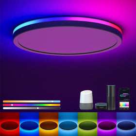 Matane smart LED ceiling light with WiFi enables easy setup and voice control