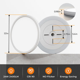 Matane ultra-thin design ceiling light fits modern interiors.