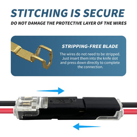 MateIJS 22-18 AWG compatibility works with LED strips, speakers, and DC appliances.