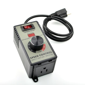 Matell speed controller LED display showing real-time voltage for easy adjustments.