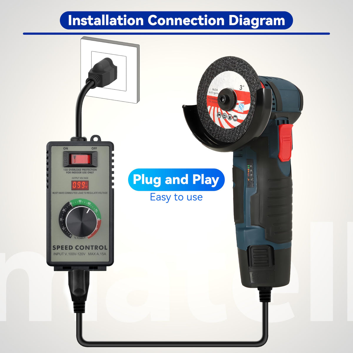 Matell controller with US Type A and B plug compatibility offers versatility.
