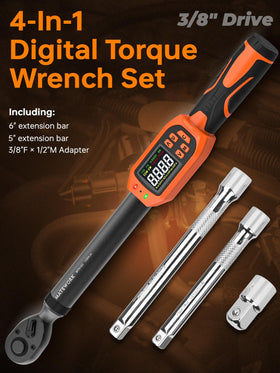 Matework AAA batteries powering the digital wrench for portability