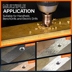 Matework 3/4 inch cobalt countersink bit for extended reach and durability.