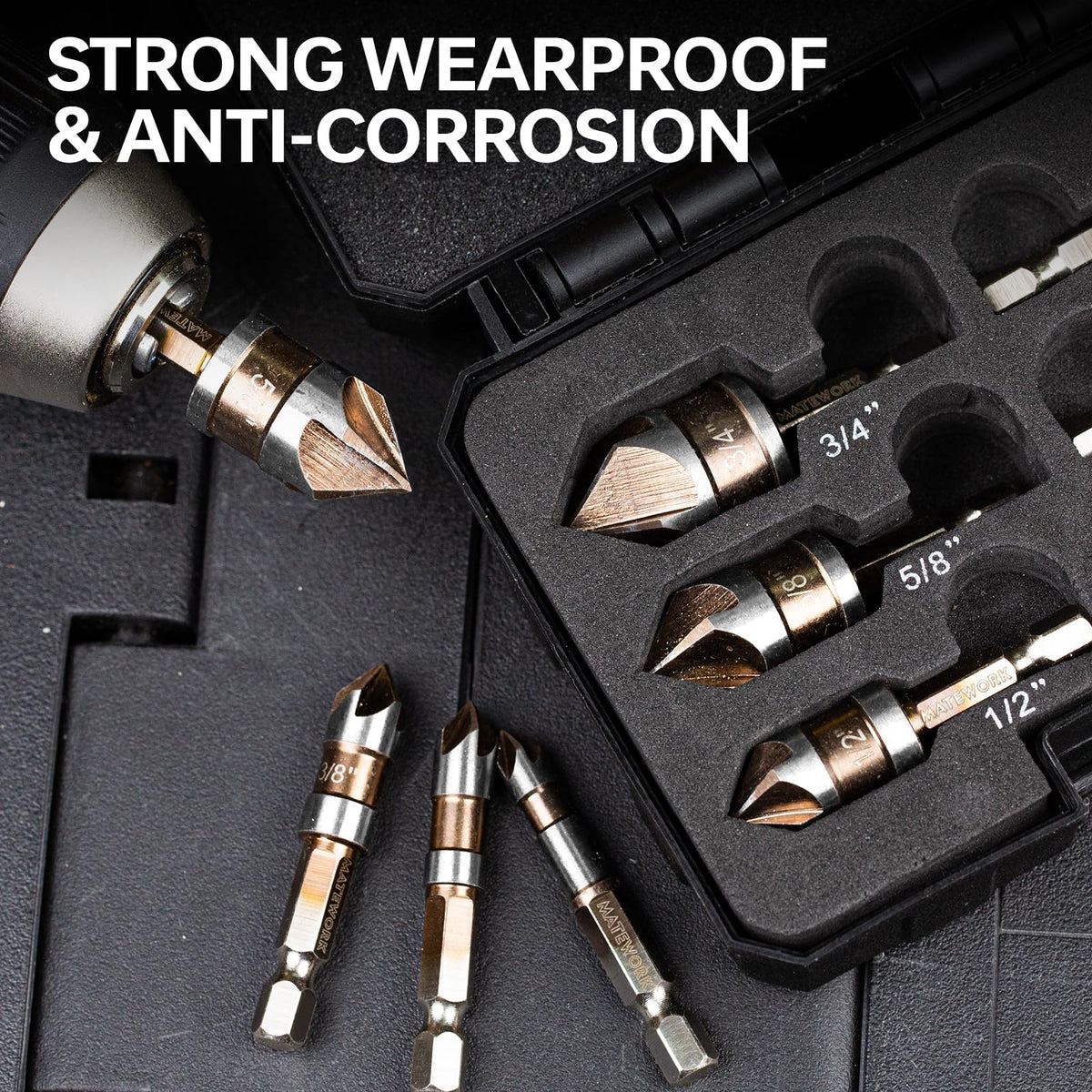 Matework durable countersink edge supports repeated use in workshops.