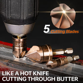 Matework quick-change hex shank enables fast bit swaps.